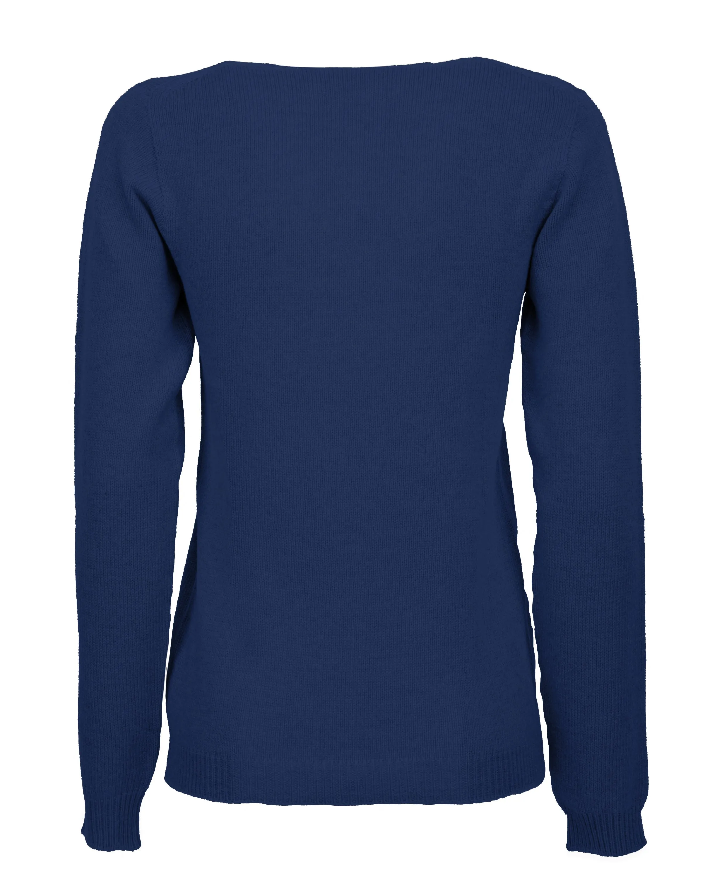 Women's Ultralight Cashmere Scoop Neck Melange Blue