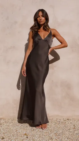 Ziah Maxi Dress - Espresso