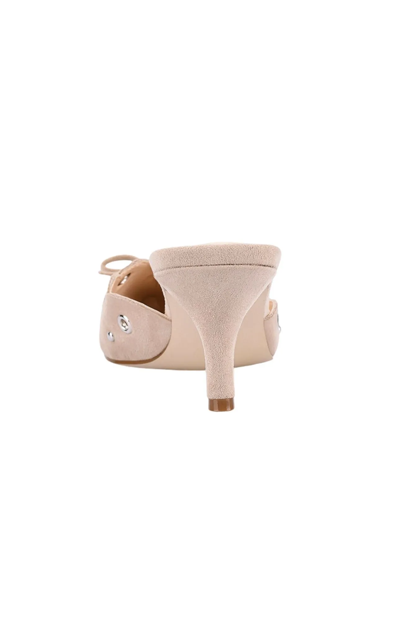 Ziggy Point Toe Kitten Heel Stone Micro